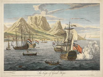 喜望峰、パブ。 C. 1731（手描きの彫刻）